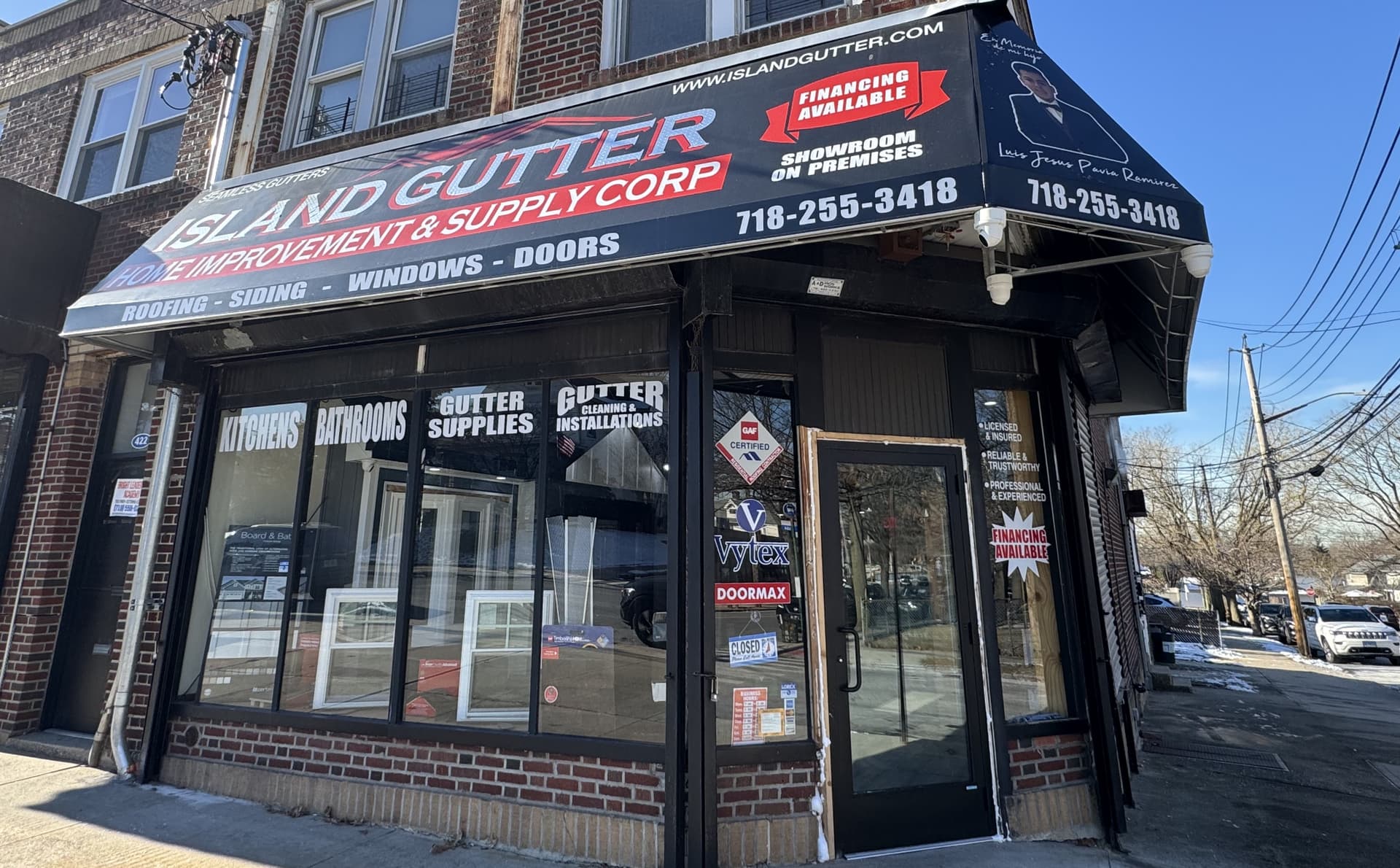 Island Gutter Storefront