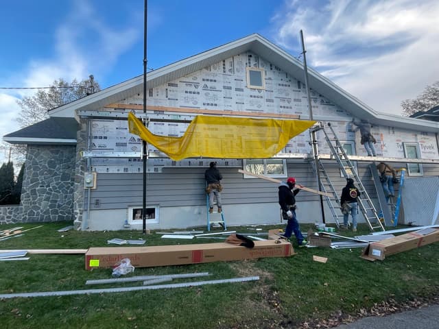 sidding installation
