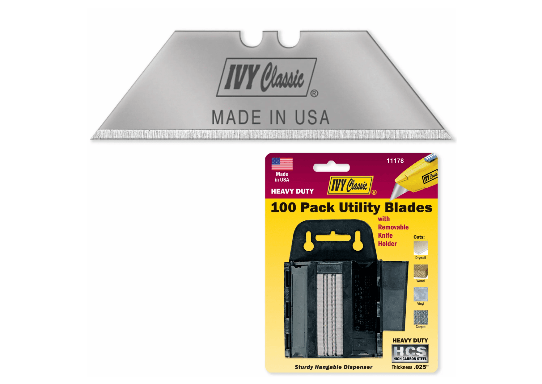 Photo of 100 Pack Utility Blades Dispenser